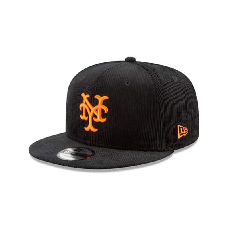 MLB New York Mets Corduroy 9Fifty Snapback (COR8999) - Black New Era Caps